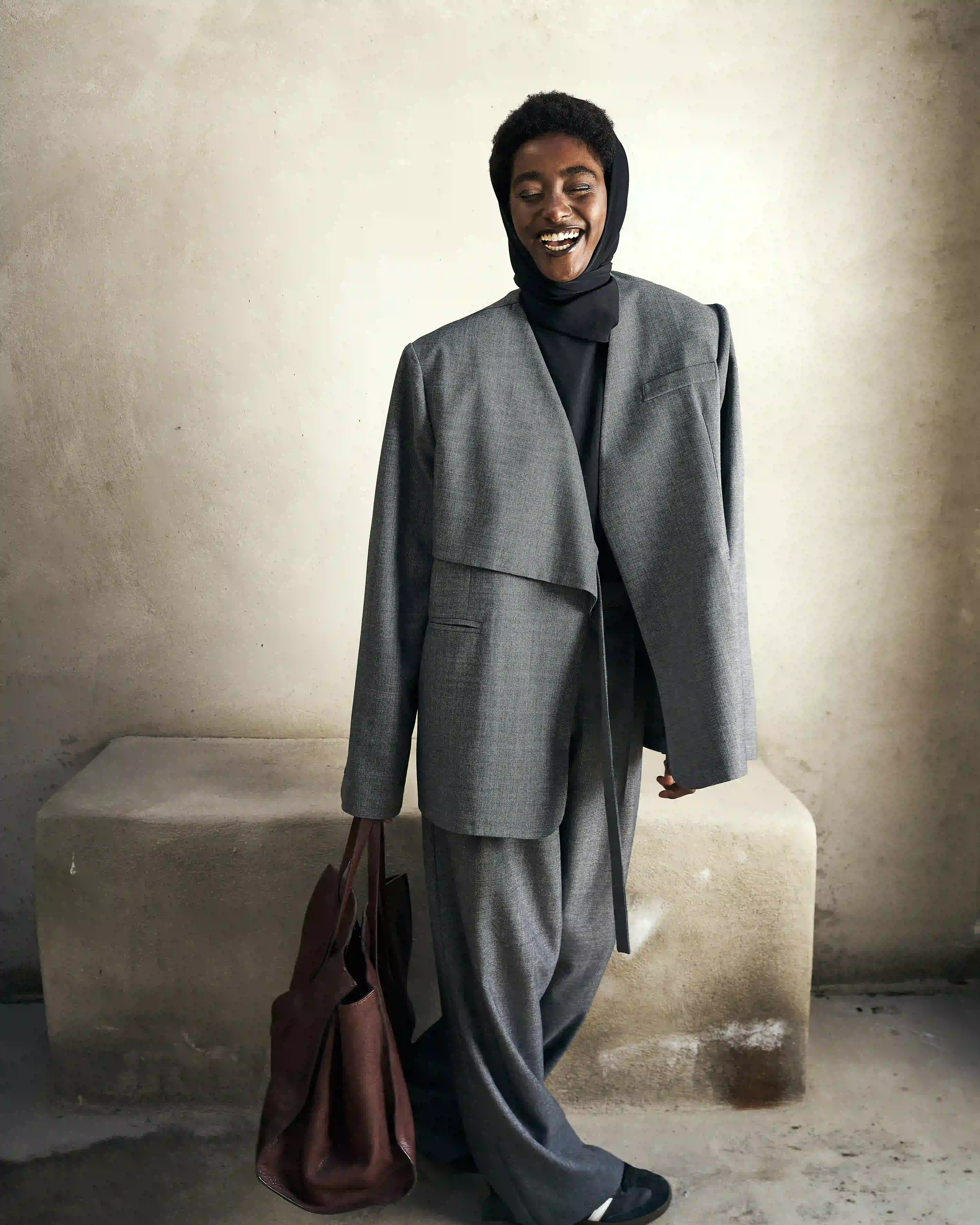 کت فاستوني با کمربند و سگک